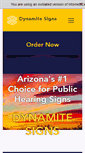 Mobile Screenshot of dynamitesigns.com